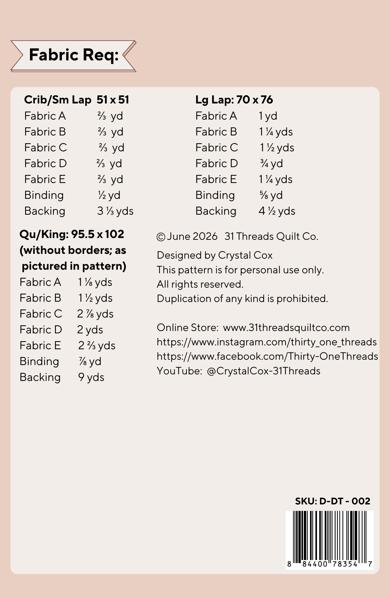 Diamond Twist Quilt Pattern (PDF)