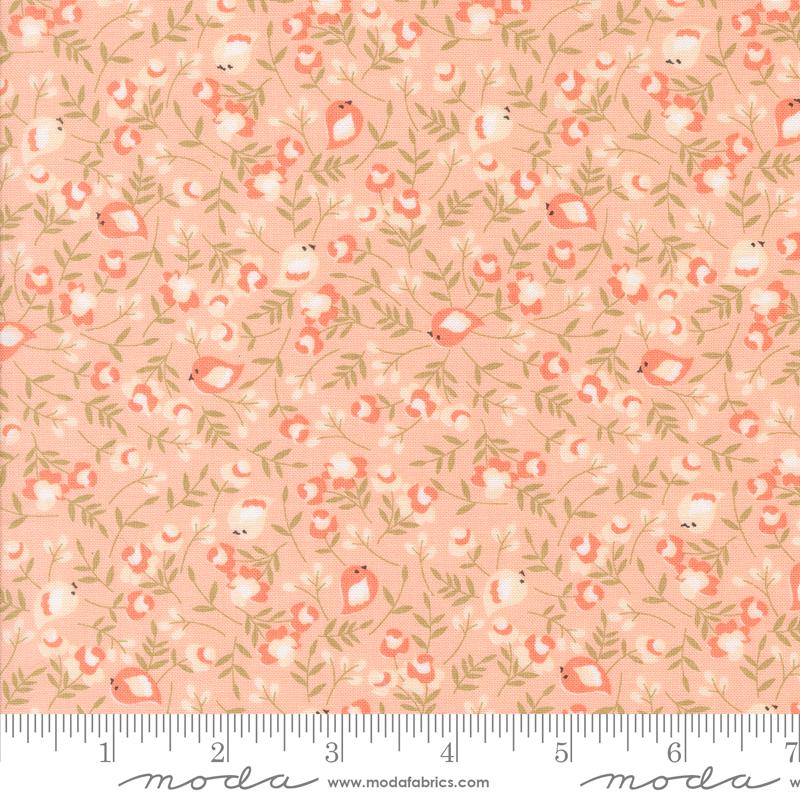 Abloom Songbird Florals Birds Bubble Gum 29212 13