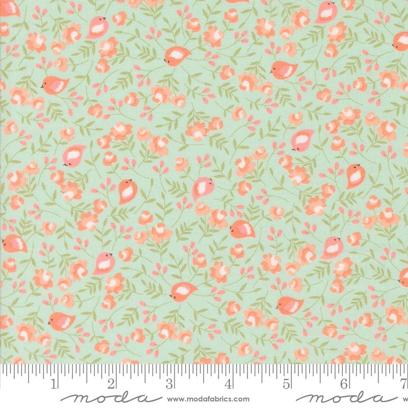 Abloom Songbird Florals Birds Robins Egg 29212 18