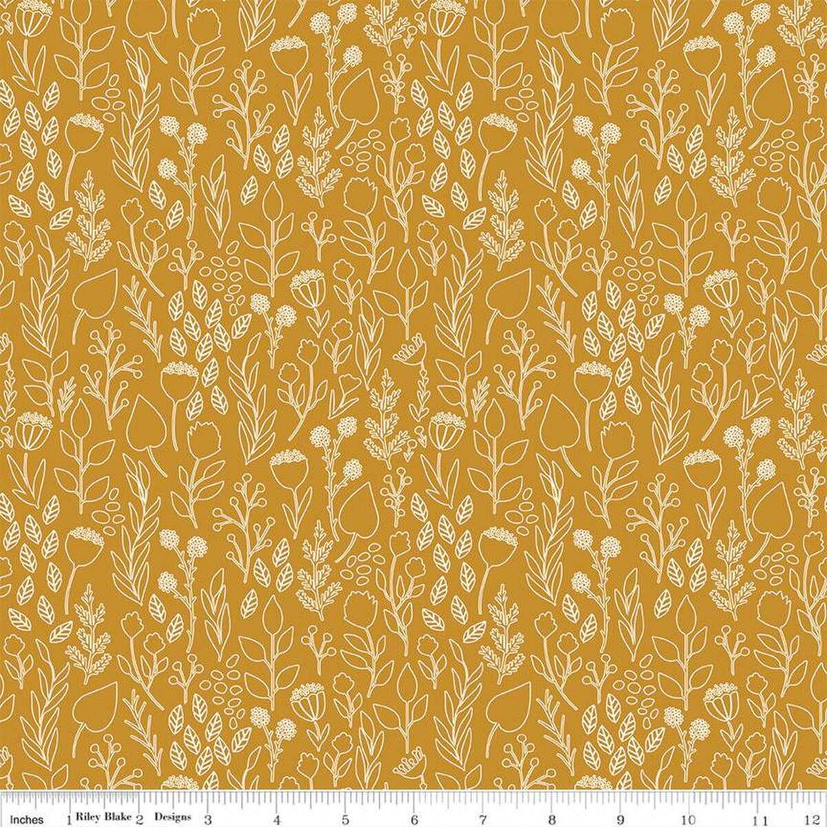 Butterscotch Outlines (leftover fat quarters!) C15592