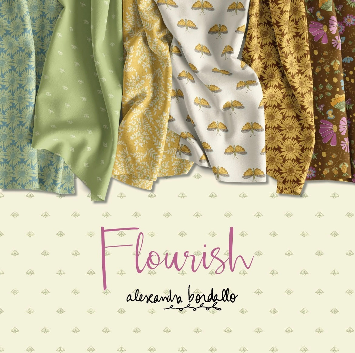 Flourish 10 inch stacker by Alexandra Bordallo for Andover Fabrics