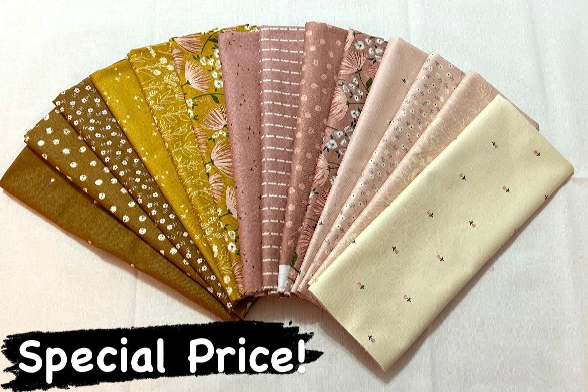 Blush 'n Butterscotch Fat Quarter Bundle