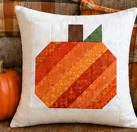 A Beginner-Friendly Fall Project: FREE Scrappy Pumpkin Pillow Pattern 🎃