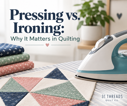 Pressing vs. Ironing: Why It Matters in Quilting