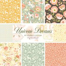 Unicorn Dreams by Ginger Deverell for Poppie Cotton