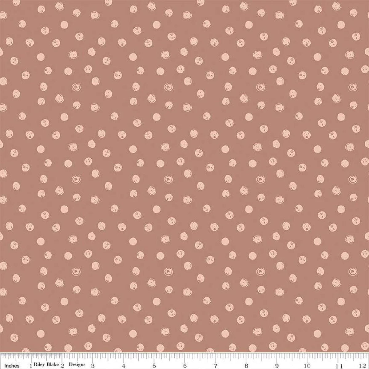 Blush 'n Butterscotch Dot Dusty Rose -C15593