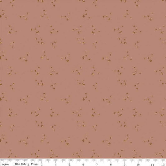 Blush 'n Butterscotch Cross Sparkles Dusty Rose -C15596