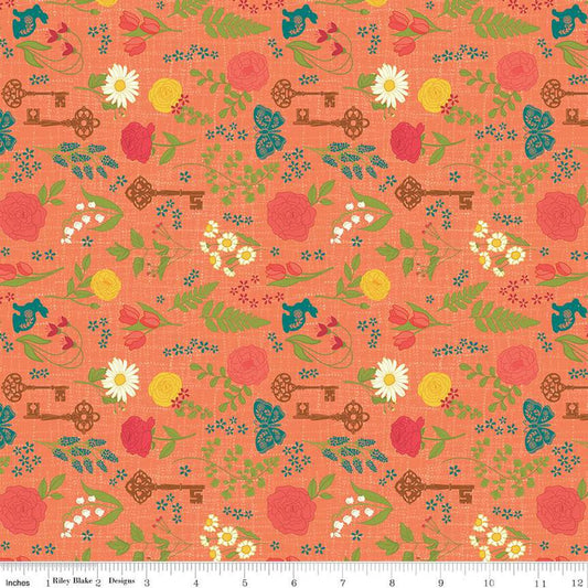 First Blooms Pressed Flowers Orange  C16321