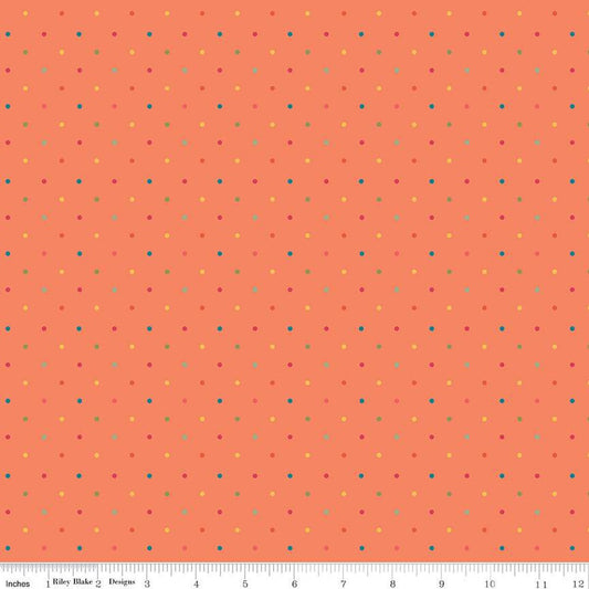 First Blooms Dots Orange  C16329