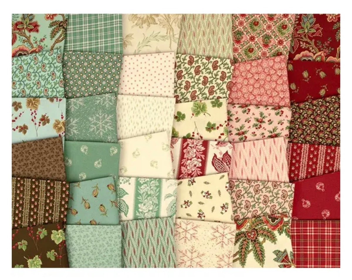 Jingle Bells by Laundry Basket Quilts for Andover Fabric  (10" Layer Cake) 10-JING-42