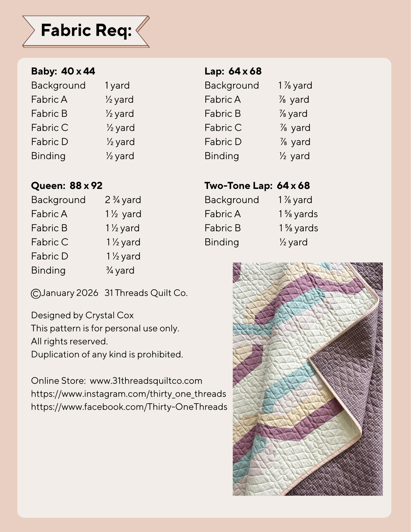 Cable Knit Cozy Quilt Pattern (PDF)