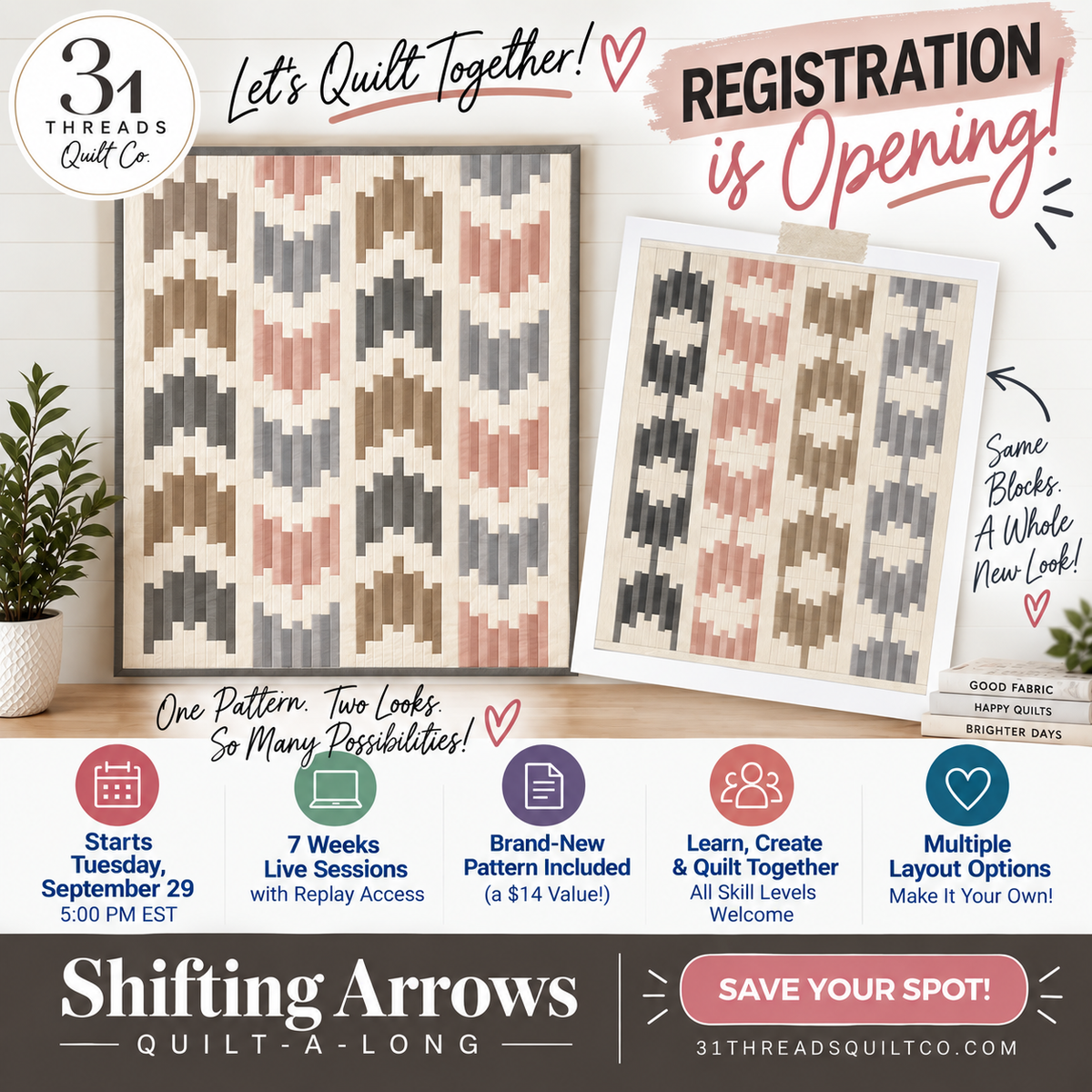 Shifting Arrows Quilt-A-Long