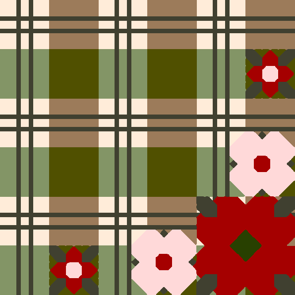 Plaid & Petals Quilt Pattern (PDF)