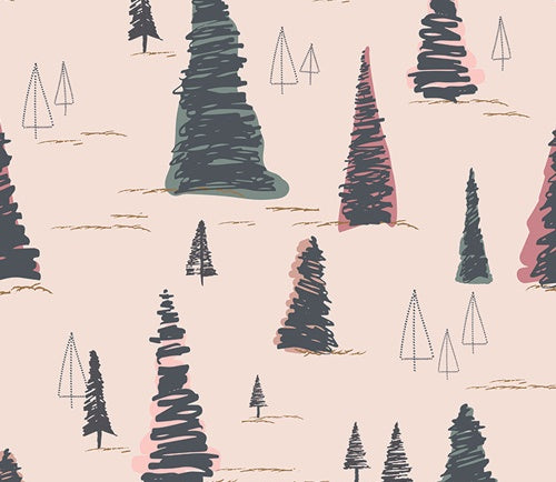 Pink & Gray Christmas Curated Bundle from Art Gallery Fabrics
