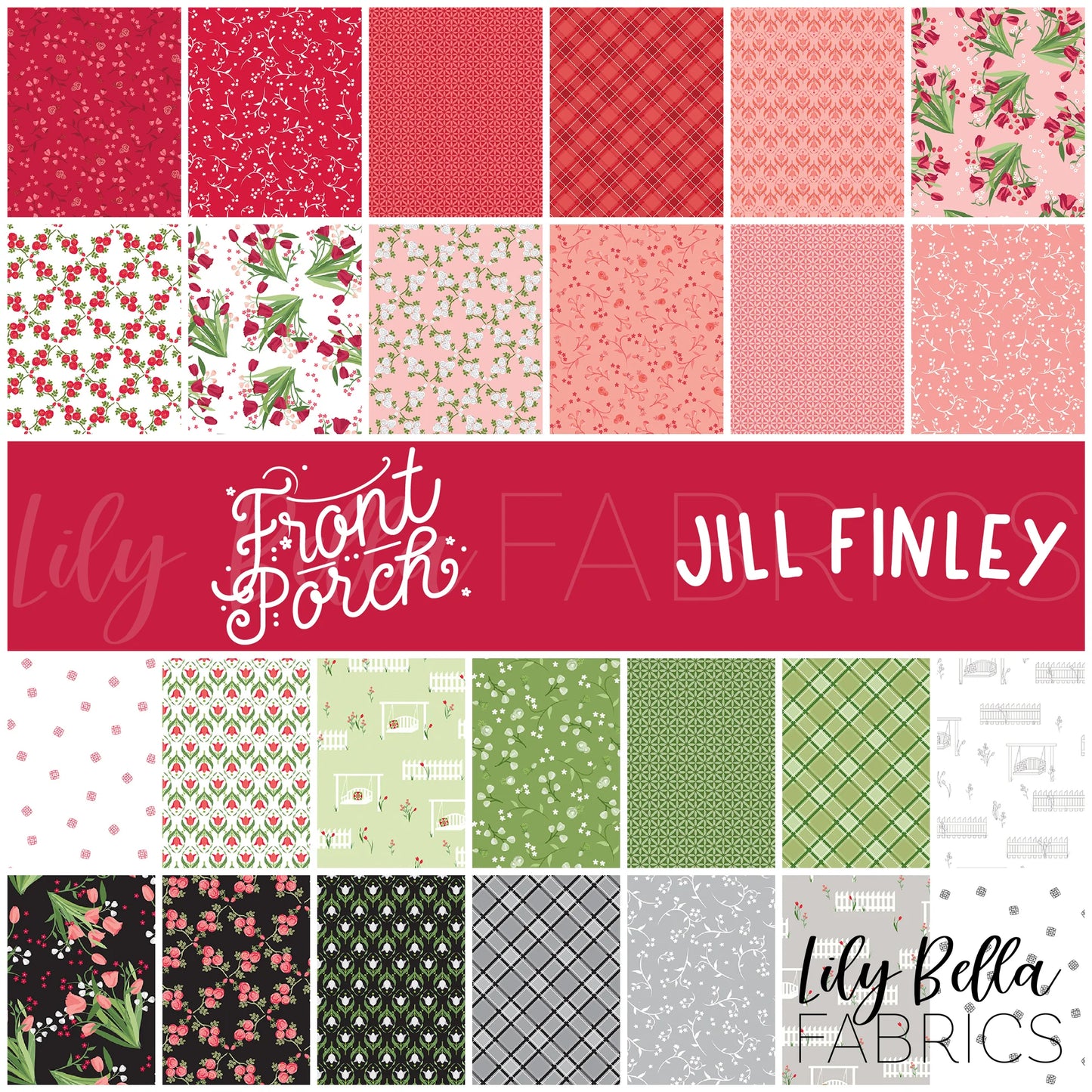 Front Porch by Jill Finley for Riley Blake Designs 10" stacker   10-17210-42