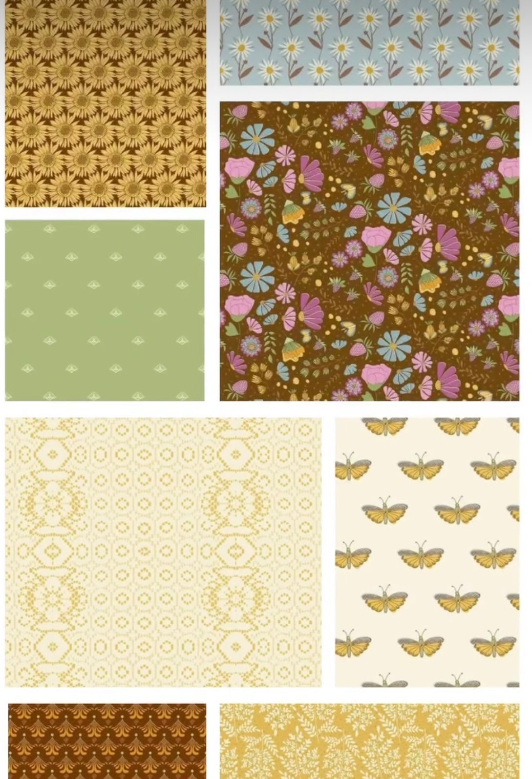 Flourish 10 inch stacker by Alexandra Bordallo for Andover Fabrics