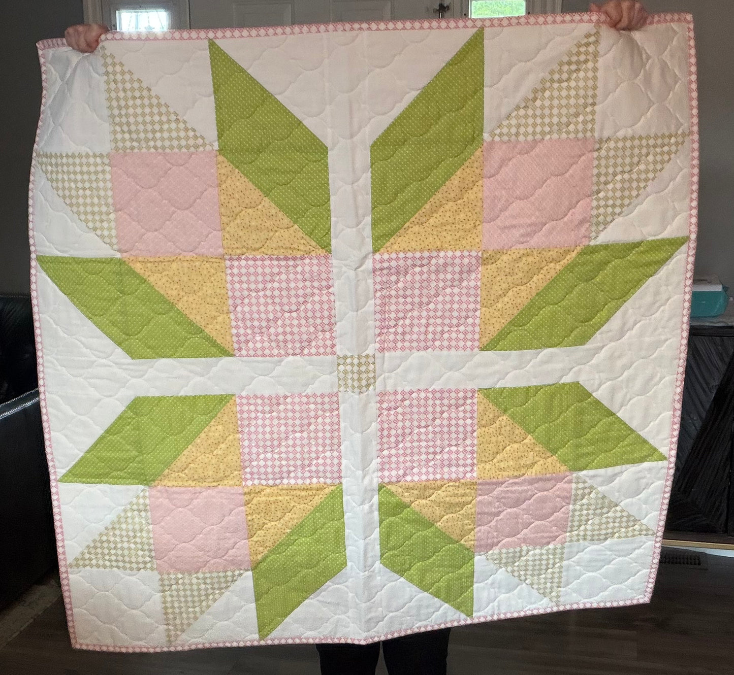 Custom Star Lap Quilt 42x42 (Quilt #4)