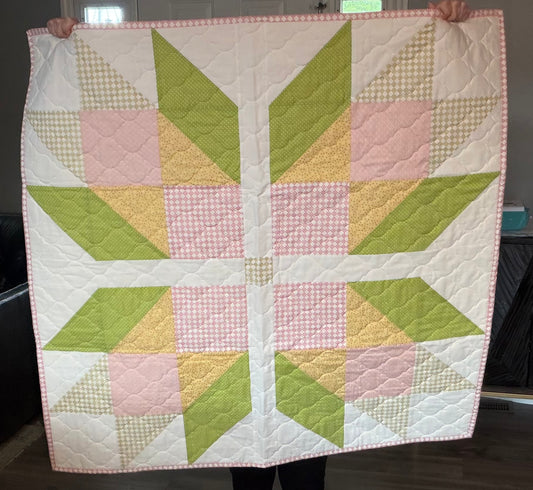Custom Star Lap Quilt 42x42 (Quilt #4)
