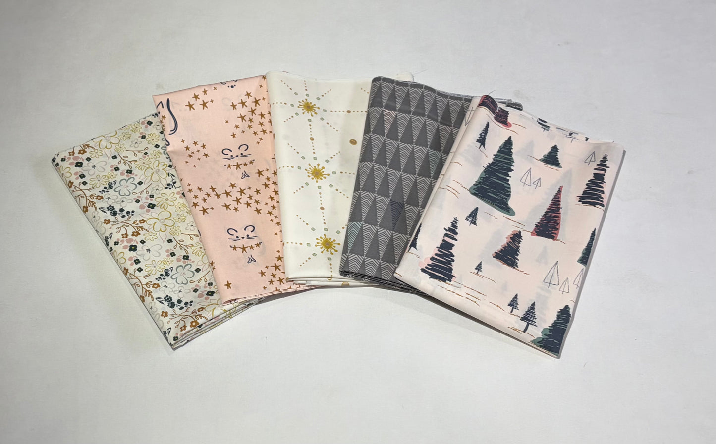 Pink & Gray Christmas Curated Bundle from Art Gallery Fabrics