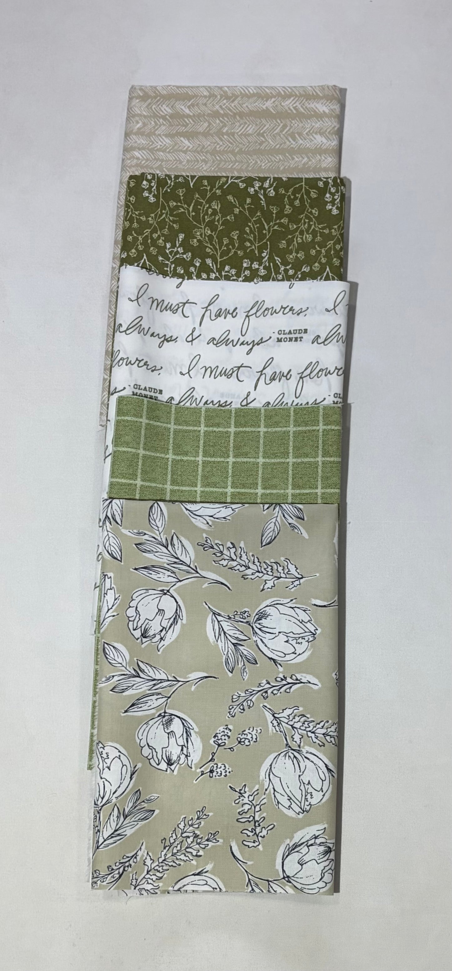 Green and Tan Curated Bundle from Art Gallery Fabrics