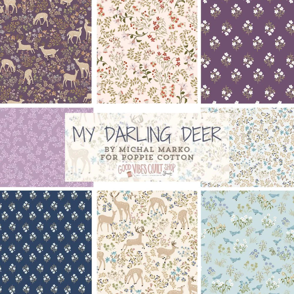 My Darling Deer by Poppie Cotton  Fat Quarter Bundle   DD25996
