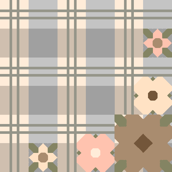 Plaid & Petals Quilt Pattern (PDF)