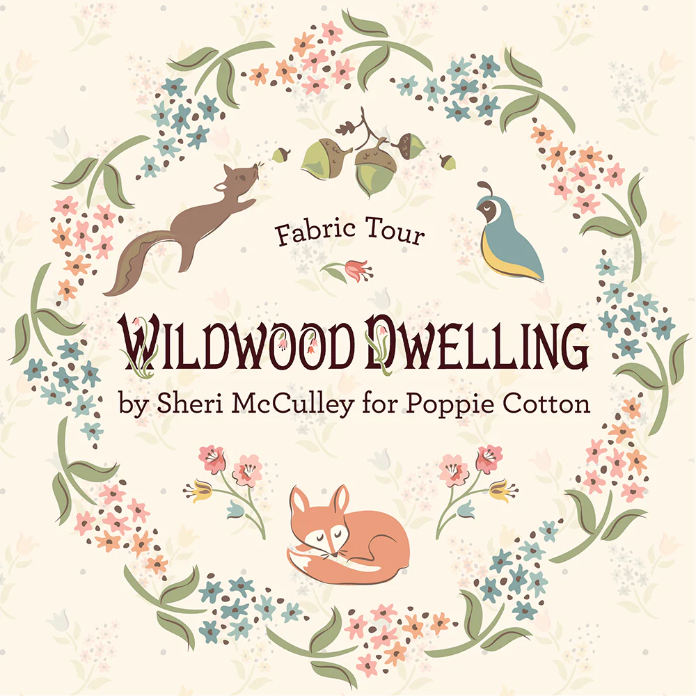 Wildwood Dwellings 10 inch Precuts by Sheri McCulley for Poppie Cotton  WW25122