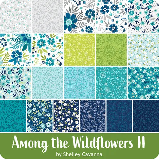 Among The Wildflowers II 5 inch Charm Pack by Benaartex