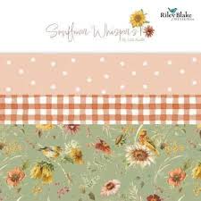 Sunflower Whispers 10 inch Stacker by Riley Blake Designs  10-16670-42