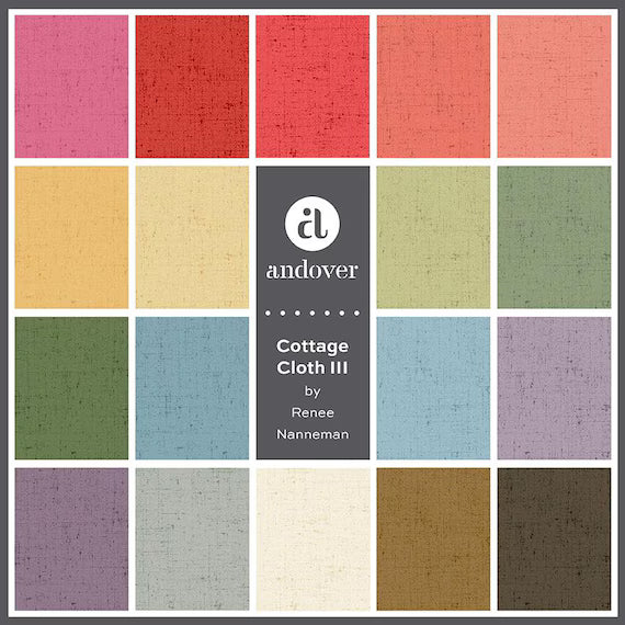 Cottage Cloth III by Renee Nanneman for Andover Fabric  (10" squares)