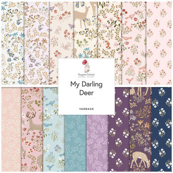 My Darling Deer by Poppie Cotton  Fat Quarter Bundle   DD25996