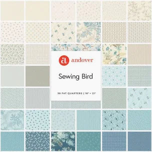 Sewing Bird 10" Squares by Edyta Sitar for Andover Fabrics