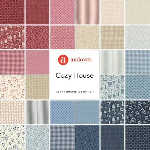 Cozy House by Judy Jarvi for Andover Fabric (10" squares)