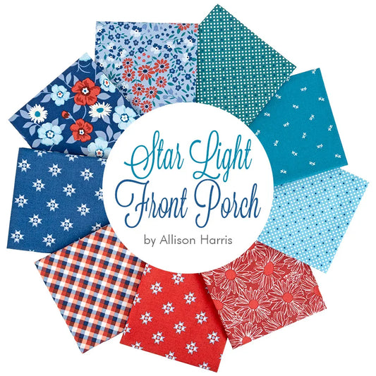 Star Light Front Porch Fat Quarter Bundle with Free Pattern Included